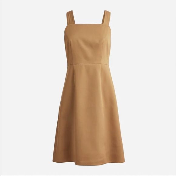 J Crew NWT Square Neck Dress in Gramercy Twill sz10 - Picture 5 of 8